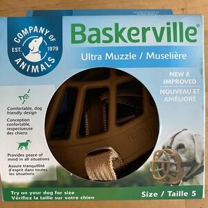 Baskerville Ultra Dog Muzzle - Tan - Size 5